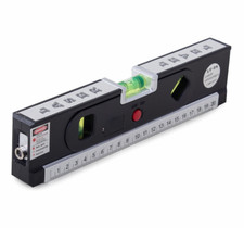 Marqueur de niveau laser multifonction 250 cm ruban à mesurer 3 bulles DIY