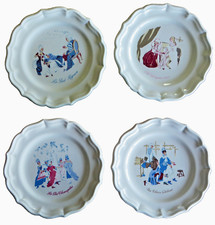 GIEN 4 assiettes publicitaires