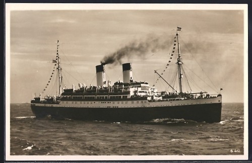 Carte postale bateau moteur - carte,