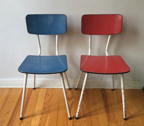 Chaises acier formica - en,