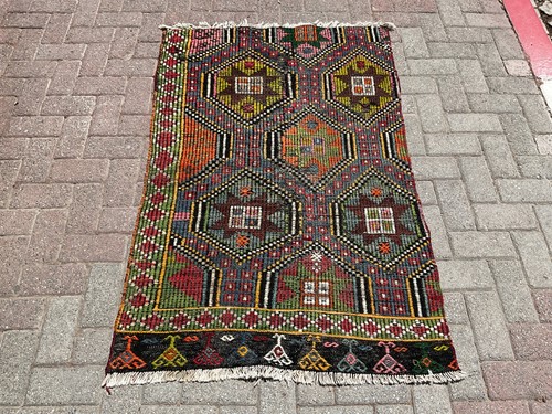 Petit tapis turc oushak - petit, kilim