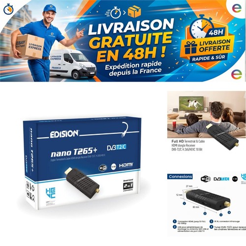 Edision nano t265 récepteur - nano,