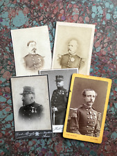 CDV LOT DE 5 PORTRAITS