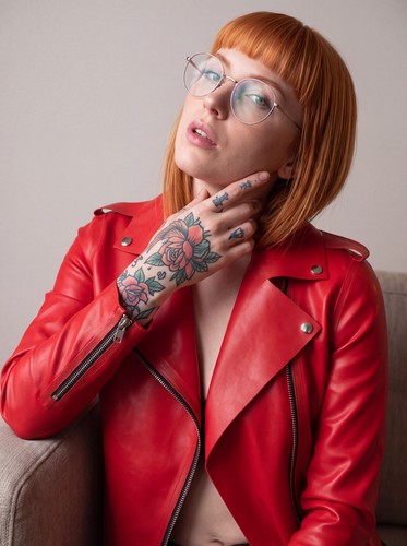 New veste latex biker - new,