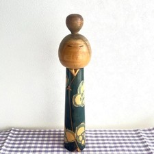 Kuribayashi Kazuyuki Kokeshi Doll 20cm Handcrafted Used
