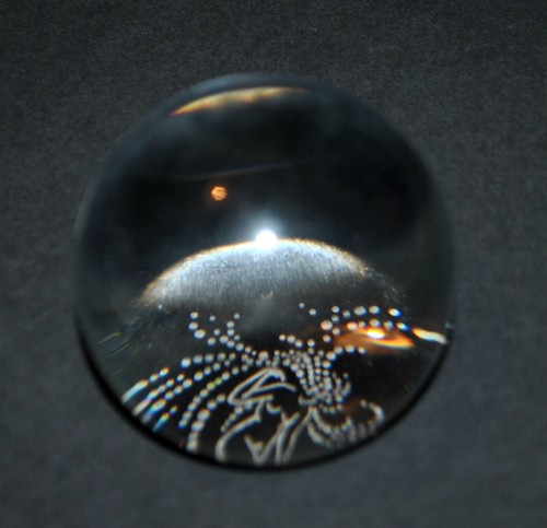 Lalique boule presse papier - lalique, presse-papier
