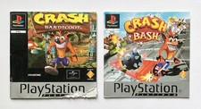 CRASH BANDICOOT + CRASH BASH MANUEL / NOTICE - Sony Playstation 1 PS1 - PAL EUR+