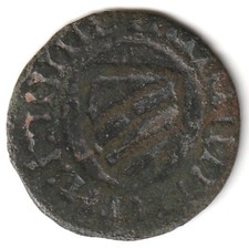 Very Early 15th-16th Century France Burgundy Jeton Copper 21mm Free US Shipping