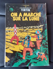 Tintin " On a Marché sur la Lune " Plaque laquée Laque Vietnamienne / NEUF