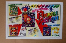 Pinball Action Arcade Flyer Video Game promotional poster 