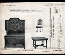 PARIS (XI°) METAL FURNITURE, BED & BED BASES "F.G. GENIN" Tract en 1924