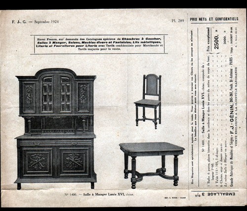 Paris meubles lit - (xi°),