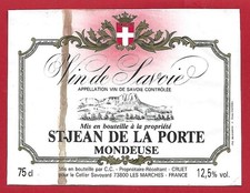 121-46 label wine of SAVOY SAINT JEAN DE LA PORTE MONDEUSE cellar Coop for