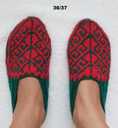 Chaussons intérieur rouge - d'intérieur,