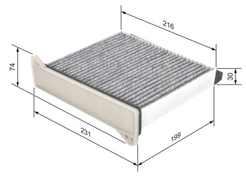 Filtre charbon actif - filtre, au