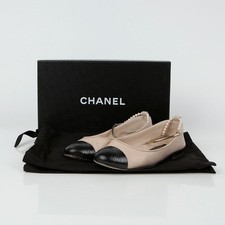 CHANEL Ballerines bicolores 38
