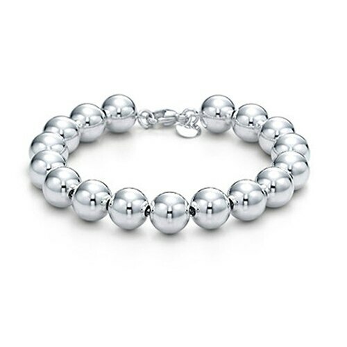Bracelet perles argent 6 - "perles,