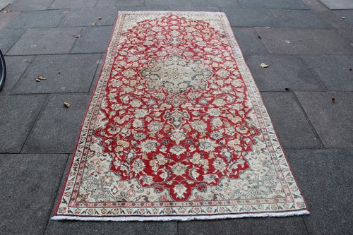 Tapis oriental laine - tapis, rouge