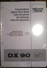 Deutz Fahr Tractor DX90 Spare Parts Catalogue