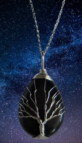 Collier pendentif hématite - collier,
