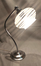 Lampe chromé globe en verre