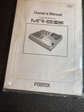 Fostex MR-8 Instruction Manual