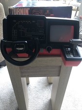 VINTAGE/ RETRO TOMY TURNIN TURBO DASHBOARD DRIVING GAME 1983 1/2 WHEEL WORKING