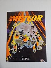 Meteor Pinball FLYER Original 1979 Flipper Game Promo Artwork Space Age Retro