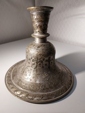 Bougeoir Ancien Métal Ciselé