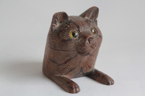 Encrier tête chat - encrier,