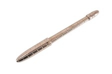 Authentic Louis Vuitton Stylo Agenda PM Ballpoint Pen Silver N75005 LV 1967N