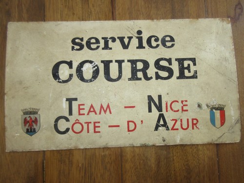 Ancienne plaque tole - en,