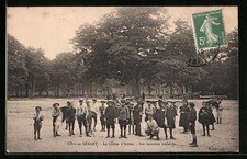 Old postcard Sénart, Le Chêne d ́Antin, Les vacances schoolaires 