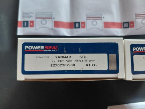 Jeu complet segments - jeu, yanmar