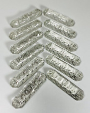 12 Antique Cristaldo Art Deco Crystal Knife Holders