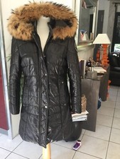 Doudoune cuir parka