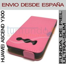 Housse En Cuir Premium Rose / Fuchsia Ultra-Slim Pour Huawei Ascend Y300 Cuir