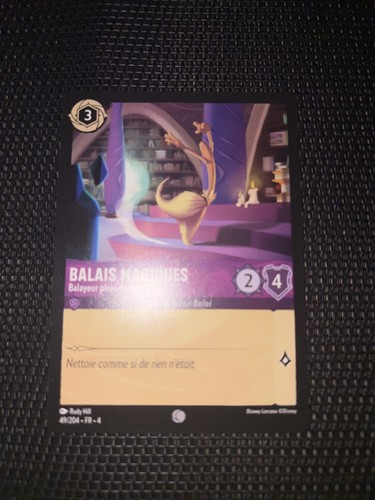 Carte lorcana balais magiques - carte,
