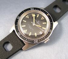 Vintage Elgin Helbros Graber Auto Stainless Steel Diver's Mens Watch 25J 1960