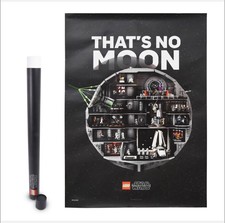 LEGO Star Wars Death Star Supersize Premium Print Poster AUTHENTIC LEGO IN HANDS