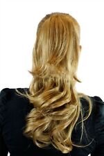 Postiche Tresse Blond Châtaigne Env. 45cm Ondulé Pince Papillon JL-0067-18-25