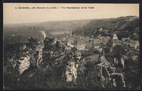 Cpa lavardin vue panoramique - lavardin,,