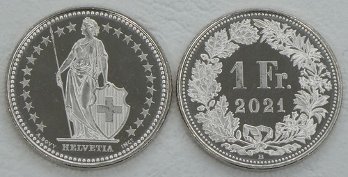 Suisse franc 2021 - 1, pièce