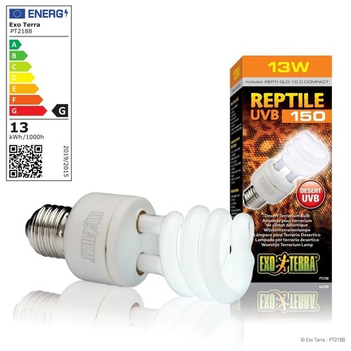 Exo terra lampe uvb150 reptile - uvb150,