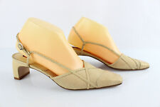 CAREL Escarpins Ouverts en Cuir Beige T 38,5 / Uk 5,5 Très bon état