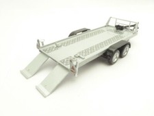 REMORQUE PLATEAU PORTE AUTO double essieu 1/43 Tow car trailer