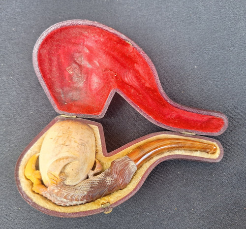 Ancienne pipe ecume mer - en, de