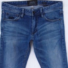 Mens SuperDry SKINNY Stretch Slim Skinny Blue Jeans W32 L32