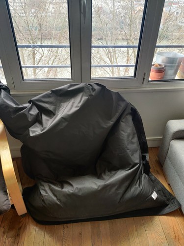 Beanbag pouf géant noir - beanbag,