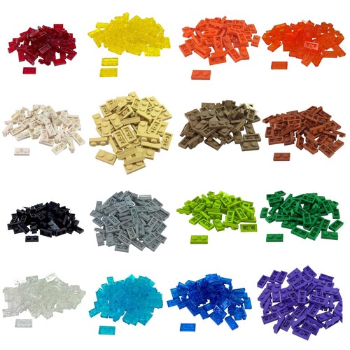 Plaque lego 1x2 - couleurs, &